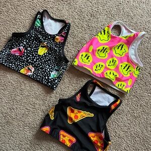 Dance fun Crop Tops racerback top